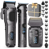 VGRPRO 3-in-1 front view showing clipper trimmer and foil shaver for versatile grooming
