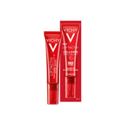 Vichy front packaging showing product benefits and compact design for easy storage