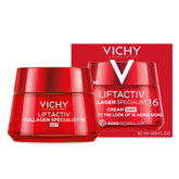 Vichy jar front view showing product and brand for clear recognition and confidence