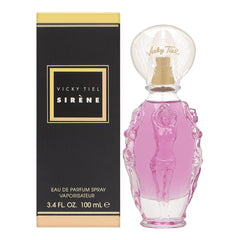 Vicky Tiel Sirene front packaging showing bottle and label, elegant presentation benefit