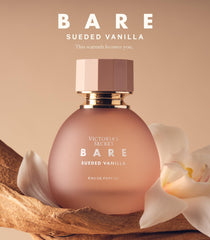 Victoria's Secret vanilla milk texture close-up conveying creamy, cozy scent impression