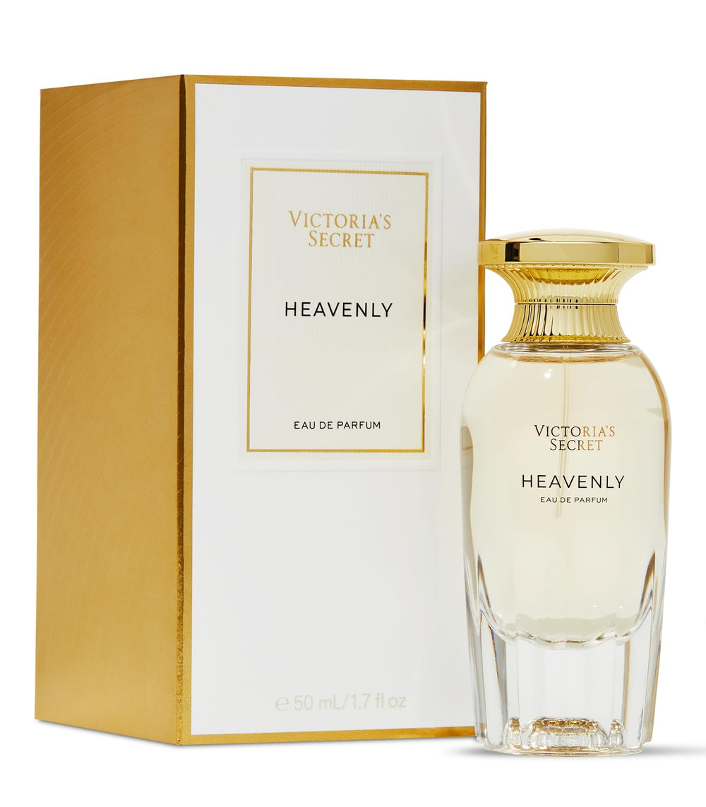 Victoria's Secret Heavenly front bottle showing elegant packaging and wearable warmth