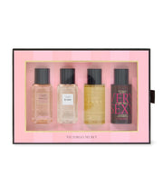 Victoria's Secret front packaging showing travel-ready gift set benefits