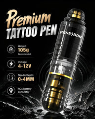 Vidattx POSEIDON pen close-up highlighting ergonomic grip and precision