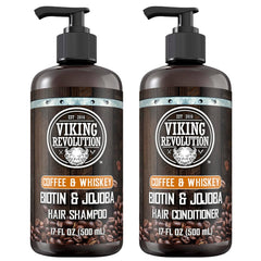 Viking Revolution front packaging showing shampoo and conditioner, bold scent feeling