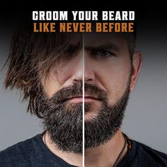 Viking Revolution double-sided pocket comb detail for detangling and styling