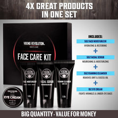 Viking Revolution eye cream application on fingers to reduce dryness around eyes