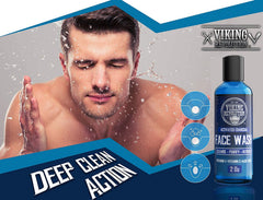 Viking Revolution bottle label detail highlighting ingredients and benefits