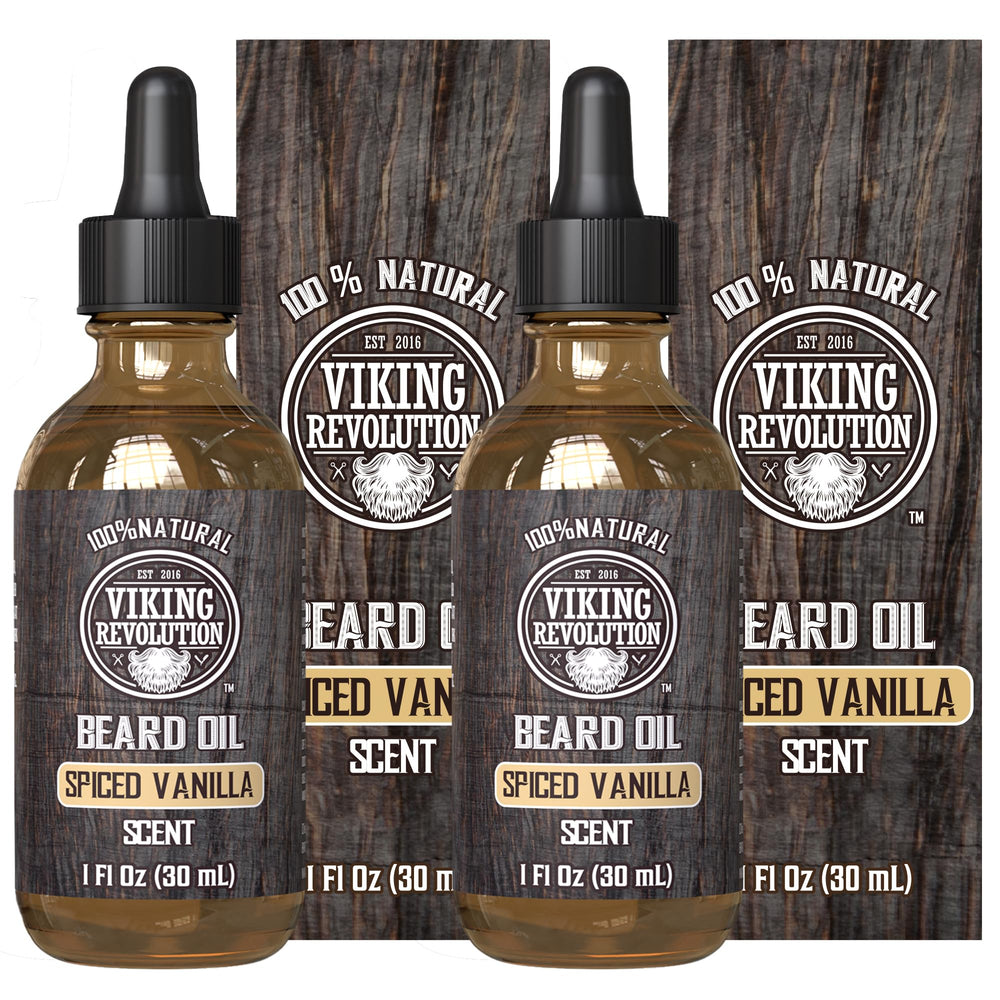 Viking Revolution front packaging showing two spiced vanilla bottles and value pack benefit