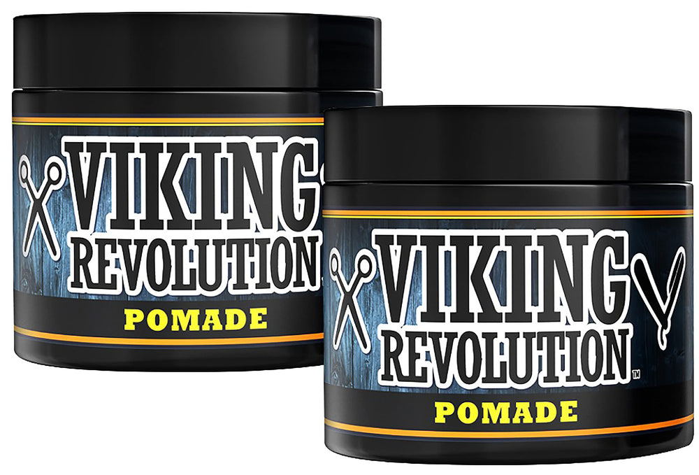 Viking Revolution front packaging showing jar label and firm-hold benefit