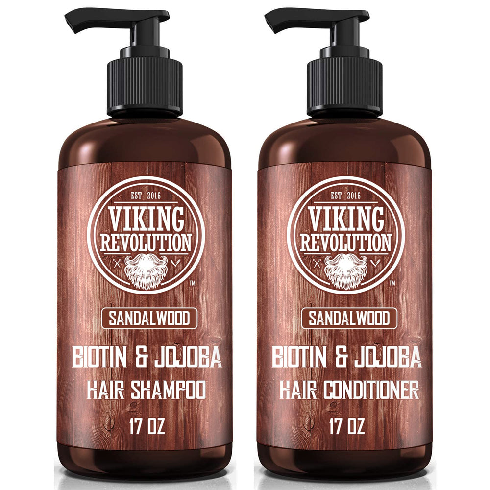 Viking Revolution front packaging showing sandalwood scent and set benefits