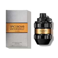 Viktor&Rolf Spicebomb Extreme side profile bottle highlighting shape and texture for aesthetic appeal
