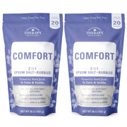 Village Naturals Therapy jar front packaging highlighting blueberry citrus scent and calming aroma