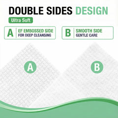 Vinda single dry sheet laid flat to show XL size and lint-free surface