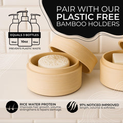 Viori conditioner bar side profile showing smooth finish and moisturizing cocoa butter