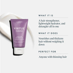 VIRTUE pump dispensing conditioner demonstrating controlled application and hygiene