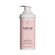 VIRTUE front bottle shot showing smooth shampoo benefits