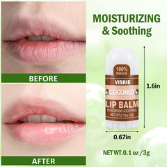 VISRIE balm texture on fingertip showing smooth non-greasy glide