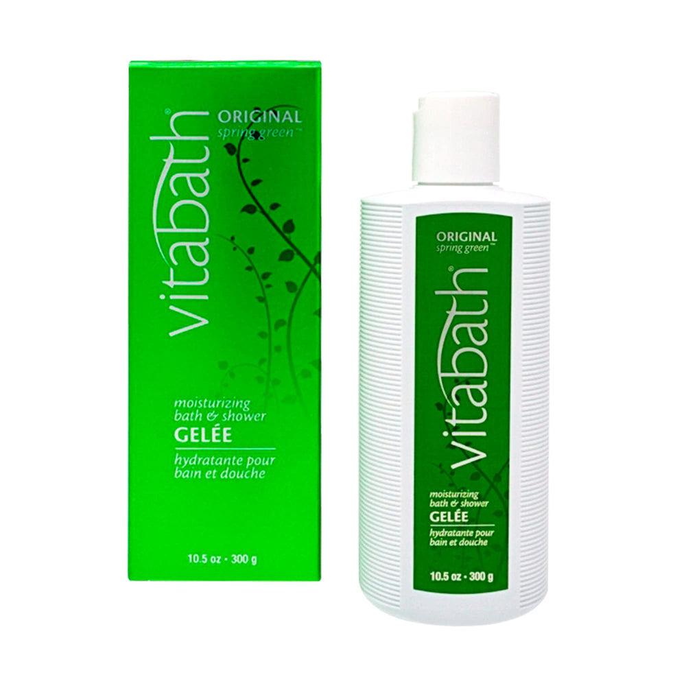 Vitabath front bottle showing label and hydrating benefit