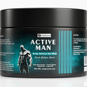 VITALSKINOIL tub front view showing cologne-scented body butter benefits