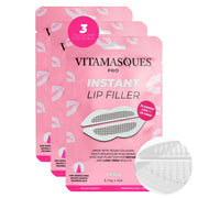 Vitamasques front packaging showing three-pair kit for quick plumping