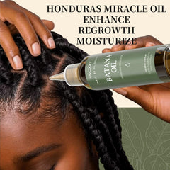 Vivccon Batana oil texture close-up highlighting rich, absorbent feel