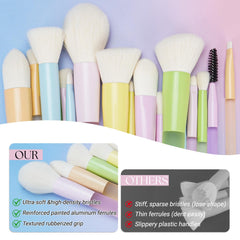 VIVID BEAUTY handle and ferrule detail showing ergonomic grip and stylish finish