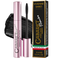 Vivienne Sabó front packaging showing compact black tube and branding benefits