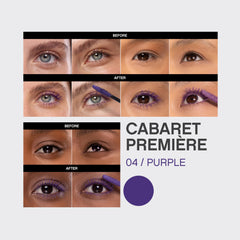 Vivienne Sabó before and after lashes showing visible length, volume and curl benefits