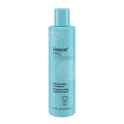 Viviscal bottle front view showing label and 250ml size, promotes thicker-looking hair