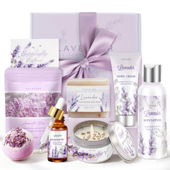 VKTASIMK gift basket front view showing all included spa items for easy gifting