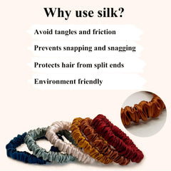VLOMOT scrunchie holding a sleek ponytail on model, secure gentle hold