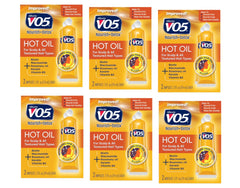 VO5 sachet close-up showing texture and concentrated oil formula