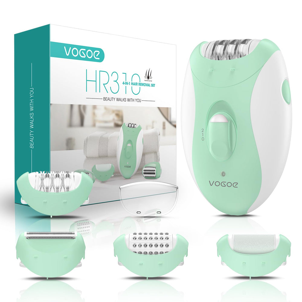 VOGOE HR310 front view showing compact cordless design and controls, ideal for travel