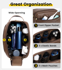 Vorspack interior close-up with elastic loops and mesh pockets for organized storage