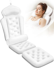 VOXOR full body bath pillow front view showing full-length support and comfort