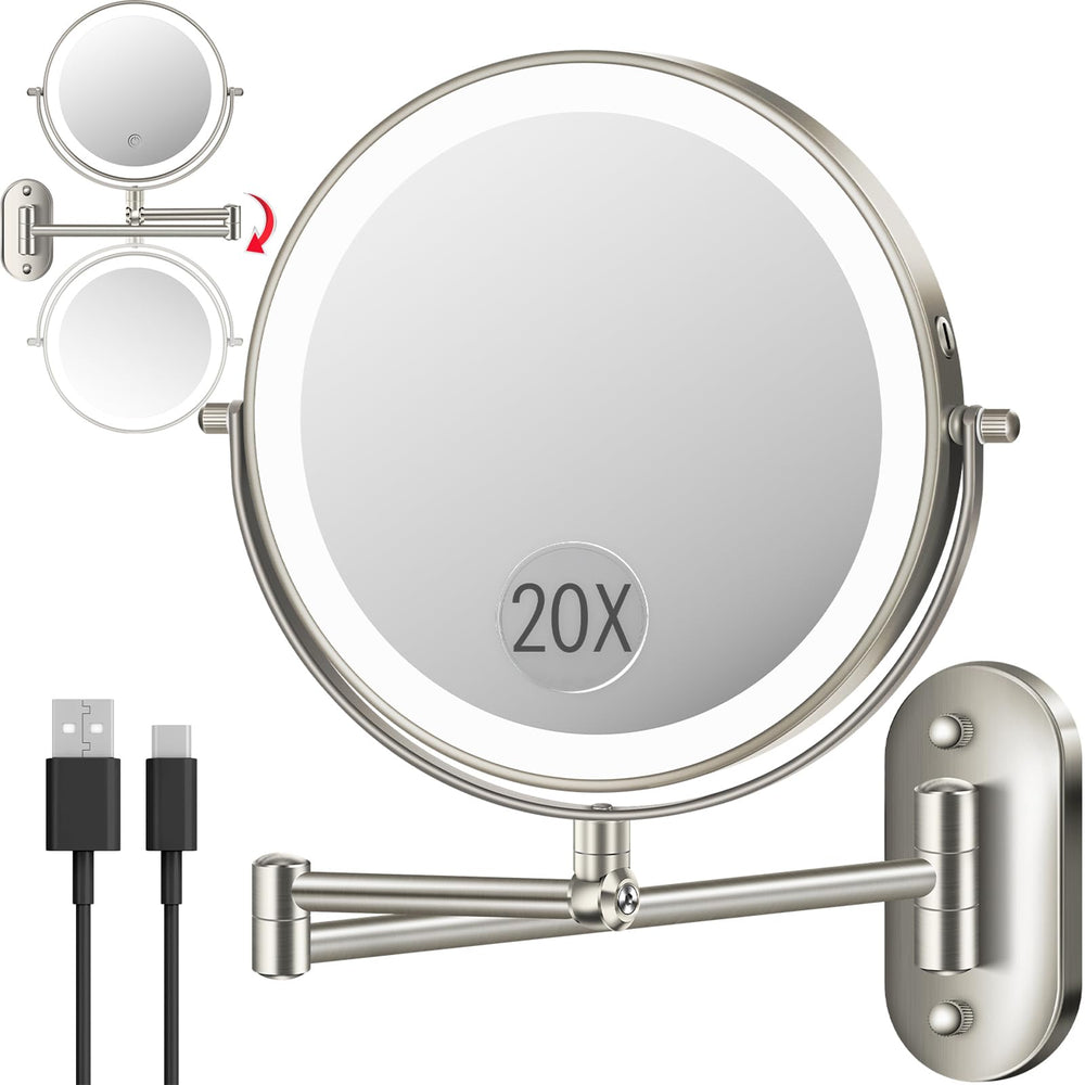 vpu front view wall mounted mirror showing full face and convenience
