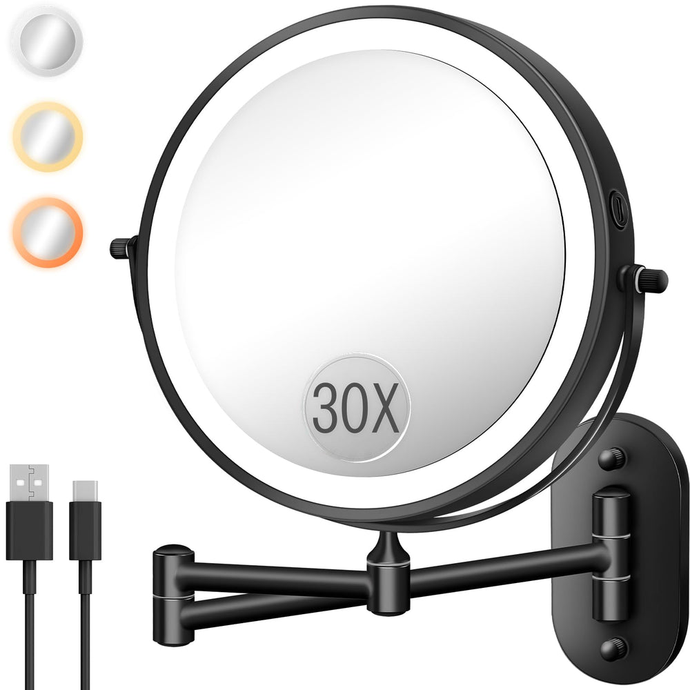 vpu front view of mirror mounted on wall showing compact profile and convenience