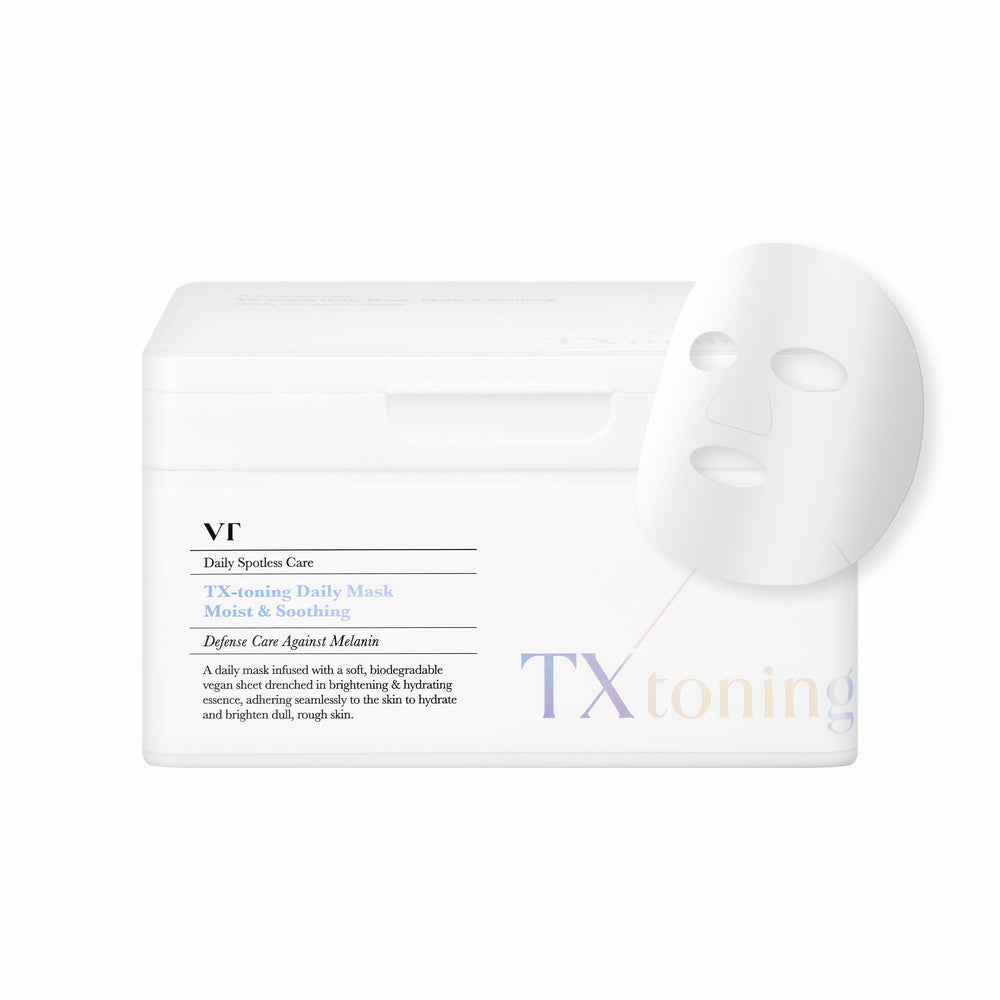 VT COSMETICS front packaging showing 30-sheet daily mask for easy monthly supply