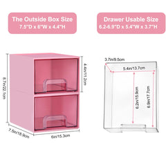 Vtopmart close-up of clear drawer material highlights visibility benefit
