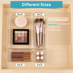 Vtopmart organized vanity drawer with trays for quick-access benefit