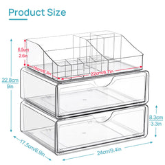 Vtopmart drawers open demonstrating smooth slide rails and stopper safety