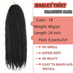 vustbeauty model with installed Cuban twists showing natural volume