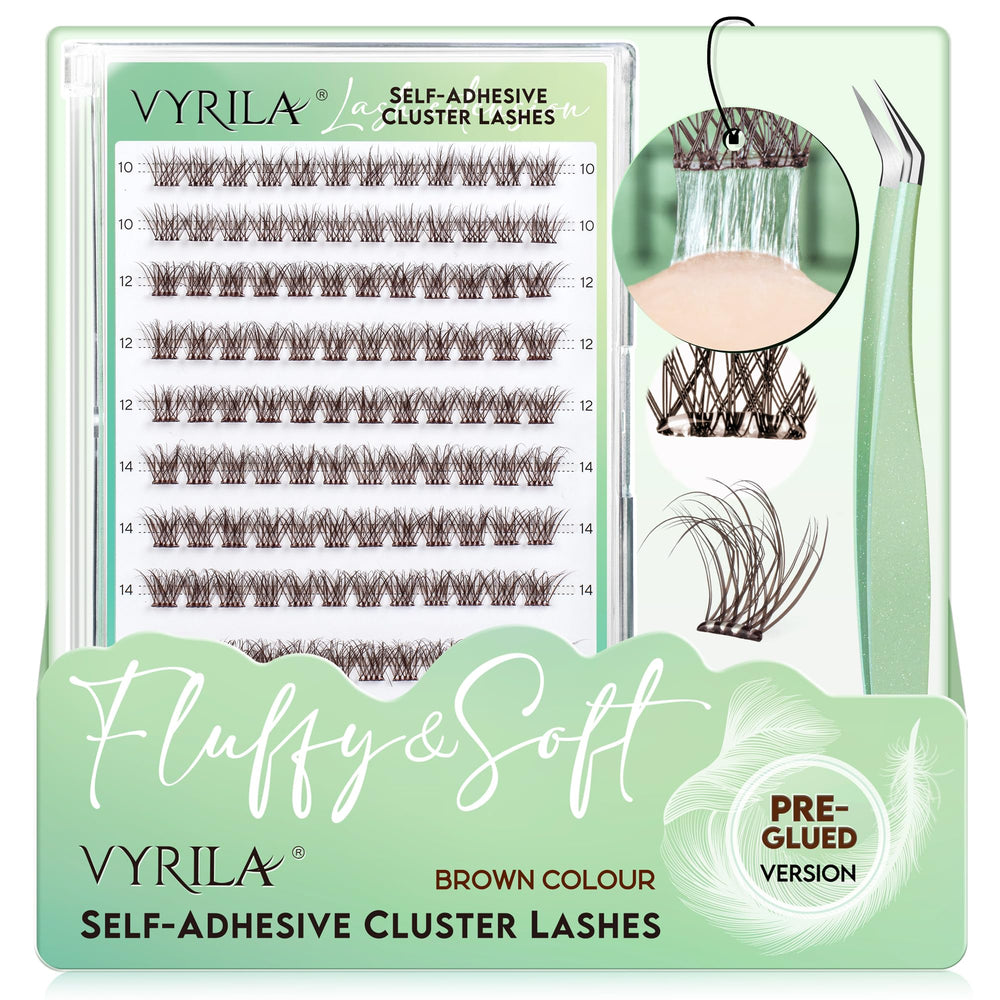 VYRILA front packaging showing kit and benefit of ready-to-wear clusters