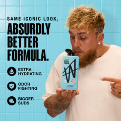 W back label close-up displaying ingredient highlights and clean formula benefit