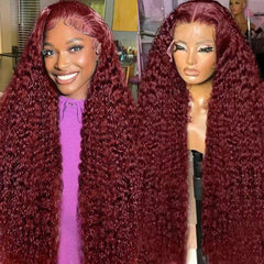 WAAHRR side profile displaying deep waves and length for voluminous styling benefit