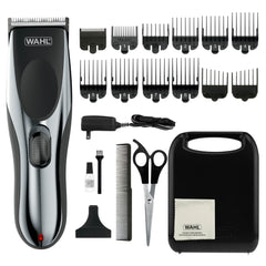 Wahl clipper front view showing ergonomic design and power switch benefit