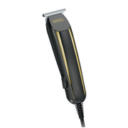 Wahl Edge Pro front view showing compact corded trimmer and housing benefit: reliable power