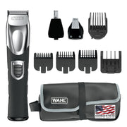 Wahl front view of trimmer showing ergonomic design and full kit convenience