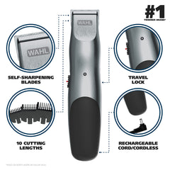 Wahl close-up of self-sharpening high-carbon blades, ensuring smoother cuts